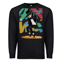 Black michael jackson Premium Sweatshirt - artisFamous