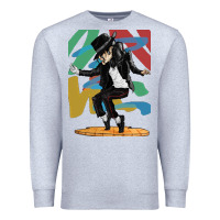 Heather Grey michael jackson Premium Sweatshirt - artisFamous
