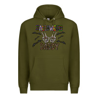 Army Green halloween daddy Premium Hoodie - CowhideDigitalArt
