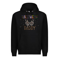 Black halloween daddy Premium Hoodie - CowhideDigitalArt