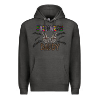 Charcoal Heather halloween daddy Premium Hoodie - CowhideDigitalArt