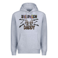 Heather Grey halloween daddy Premium Hoodie - CowhideDigitalArt