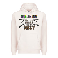 Pale Pink halloween daddy Premium Hoodie - CowhideDigitalArt