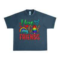 Midnight Navy I Love My Gay Friends Urban Heavy Tee - BundleAndBundleShop