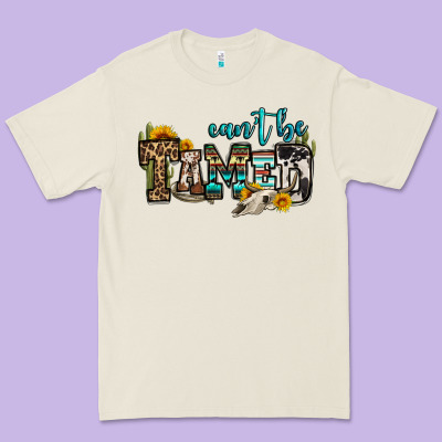 Can't Be Tamed Bull Skull Premium Tee Designed By Oliviacreatesart