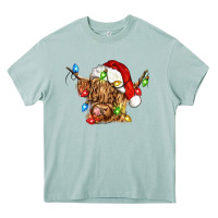 Arona christmas heifer cow Heavy Core Tee - CowGirlArtShop