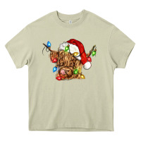 Mossy christmas heifer cow Heavy Core Tee - CowGirlArtShop