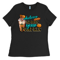 Black whatever spice your pumpkin coffee cup Ladies Tee - FaDigitalArtStudio