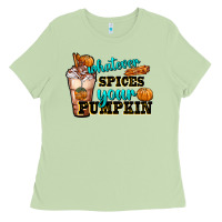 Matcha whatever spice your pumpkin coffee cup Ladies Tee - FaDigitalArtStudio
