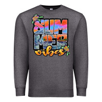 Charcoal Heather sum mer vibes Premium Sweatshirt - JahusDesignShop