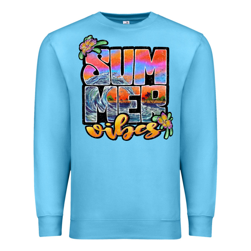 Sum Mer Vibes Premium Sweatshirt by JahusDesignShop | Teevron