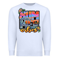 White sum mer vibes Premium Sweatshirt - JahusDesignShop