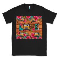 Black love school bus leopard Classic Tee - Artiststas