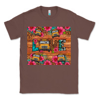 Chestnut love school bus leopard Classic Tee - Artiststas