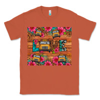 Copper love school bus leopard Classic Tee - Artiststas