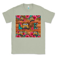 Matcha love school bus leopard Classic Tee - Artiststas