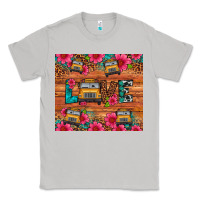 Moon Dust love school bus leopard Classic Tee - Artiststas
