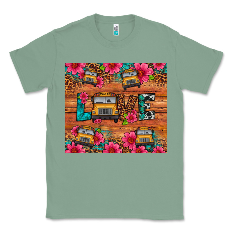 Love School Bus Leopard Classic Tee by Artiststas | Teevron