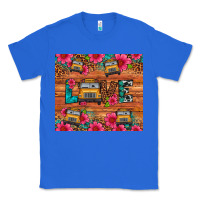 True Royal love school bus leopard Classic Tee - Artiststas