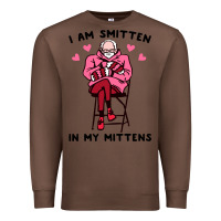 Chestnut funny i am smitten in my mittens bernie Premium Sweatshirt - artisFamous