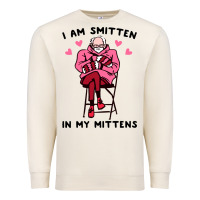 Sandshell funny i am smitten in my mittens bernie Premium Sweatshirt - artisFamous