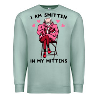 Seafoam funny i am smitten in my mittens bernie Premium Sweatshirt - artisFamous