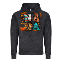Vintage Black Fall Autumn Leopard Nana Vintage Hoodie - LillyAllenDesigns