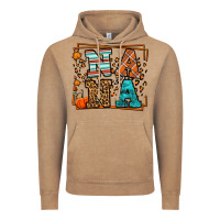 Vintage Coffee Fall Autumn Leopard Nana Vintage Hoodie - LillyAllenDesigns