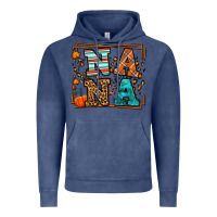 Vintage Denim Fall Autumn Leopard Nana Vintage Hoodie - LillyAllenDesigns