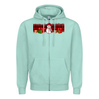 Seafoam Christmas snowman Zipper Hoodie - JahusDesignShop