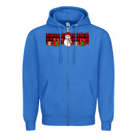 True Royal Christmas snowman Zipper Hoodie - JahusDesignShop