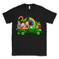 Black St. Patrick's Day farm animals Classic Tee - CowGirlArtShop