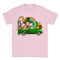 Bubblegum Pink St. Patrick's Day farm animals Classic Tee - CowGirlArtShop