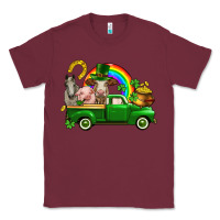 Burgundy St. Patrick's Day farm animals Classic Tee - CowGirlArtShop
