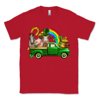 Red St. Patrick's Day farm animals Classic Tee - CowGirlArtShop