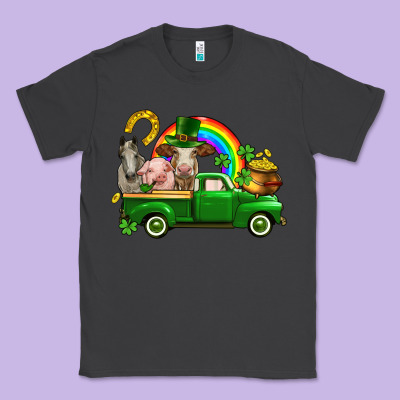 St. Patrick's Day Farm Animals Classic Tee Designed By Cowgirlartshop