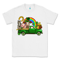 White St. Patrick's Day farm animals Classic Tee - CowGirlArtShop