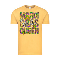 Vintage Mustard Mardi Gras Queen Vintage Tee - BundleAndBundleShop