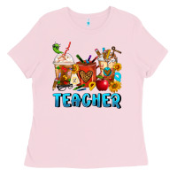 Teacher Coffee Cups Ladies Tee | Teevron