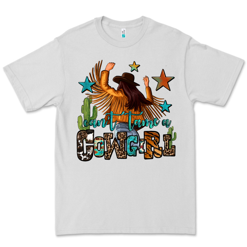 Can't Tame A Cowgirl Premium Tee by OliviaCreatesArt | Teevron