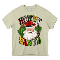 Howdy Santa Western Cactus Christmas Heavy Core Tee | Teevron