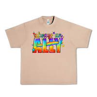 Burro Always An Ally Pride LGBTQ Urban Heavy Tee - BundleAndBundleShop