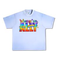 Grape Ice Always An Ally Pride LGBTQ Urban Heavy Tee - BundleAndBundleShop