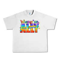 Lunar Rock Always An Ally Pride LGBTQ Urban Heavy Tee - BundleAndBundleShop