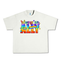 Pistachio Always An Ally Pride LGBTQ Urban Heavy Tee - BundleAndBundleShop