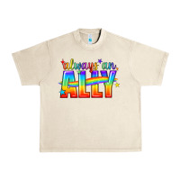 Sandshell Always An Ally Pride LGBTQ Urban Heavy Tee - BundleAndBundleShop