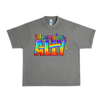 Tornado Always An Ally Pride LGBTQ Urban Heavy Tee - BundleAndBundleShop