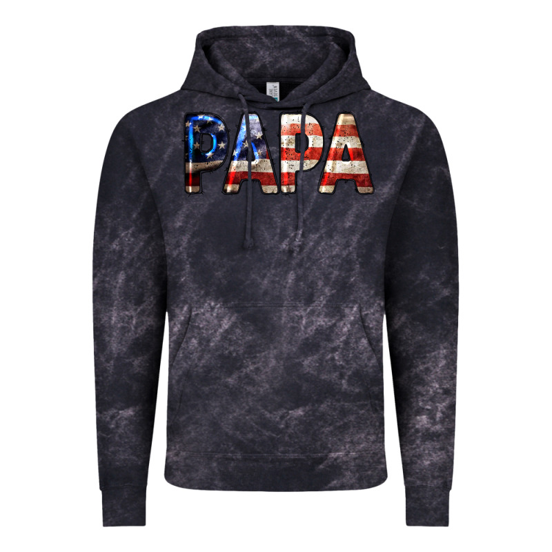American Flag Papa 4th Of July Vintage Hoodie by LillyAllenDesigns | Teevron