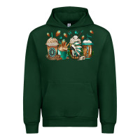 Forest Green indian headdress coffee cups Urban Hoodie - Jasminsmagicworld