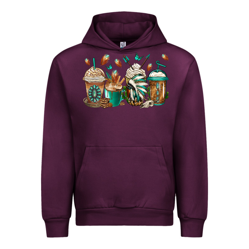 Indian Headdress Coffee Cups Urban Hoodie by Jasminsmagicworld | Teevron